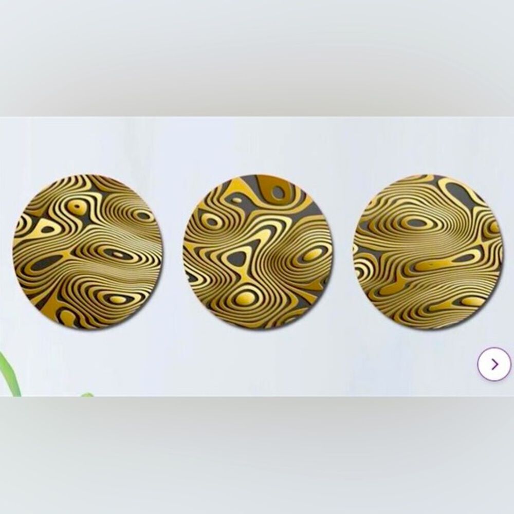 Wavy Luxury Gold Gradients II On Metal Way-fair price 238.99( brand new in box)
